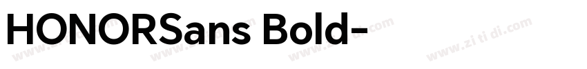 HONORSans Bold字体转换